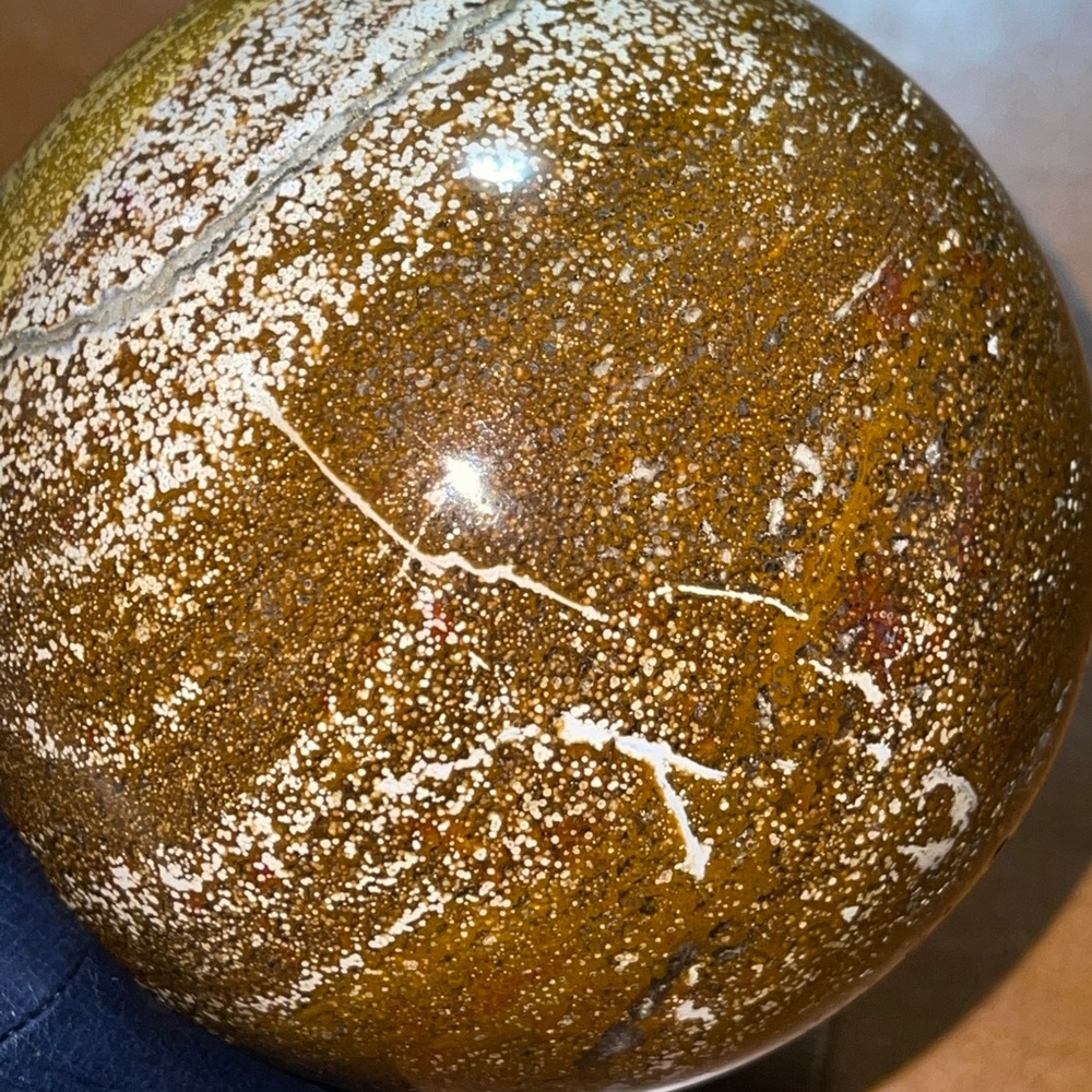 Large Ocean Jasper Sphere 💛HP💛 - Picture 7 of 16